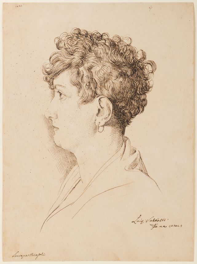 Luigi Sabatelli - Portrait of the Marchesa Lucrezia Ricasoli Zanchini, née Rinuccini  | MasterArt